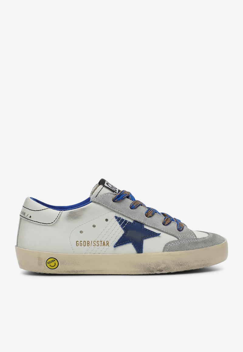 Golden Goose DB Kids Boys Super-Star Low-Top Sneakers Blue GYF00107F006755/Q_GOLDE-11660