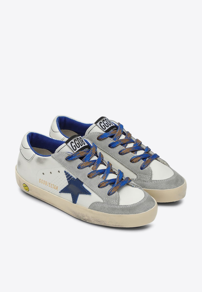 Golden Goose DB Kids Boys Super-Star Low-Top Sneakers Blue GYF00107F006755/Q_GOLDE-11660