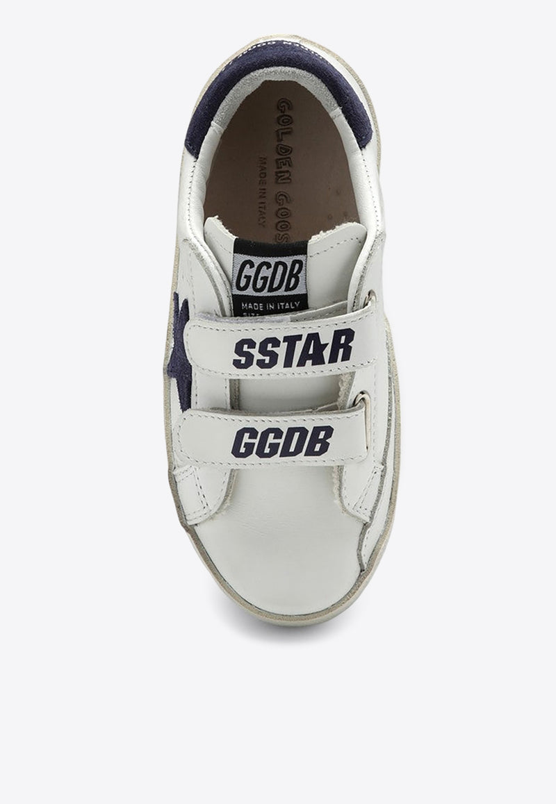 Golden Goose DB Kids Girls Old School Leather Low-Top Sneakers White GYF00111F000418/P_GOLDE-10304