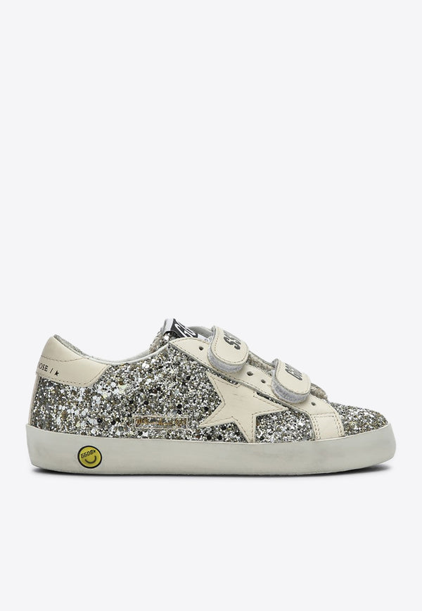 Golden Goose DB Kids Gils Old School Glittered Sneakers Silver GYF00111F005314/P_GOLDE-65195