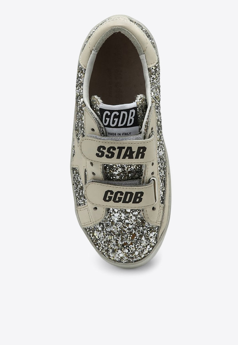 Golden Goose DB Kids Gils Old School Glittered Sneakers Silver GYF00111F005314/P_GOLDE-65195