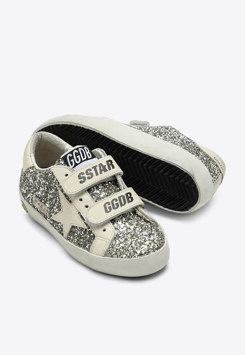 Golden Goose DB Kids Gils Old School Glittered Sneakers Silver GYF00111F005314/P_GOLDE-65195