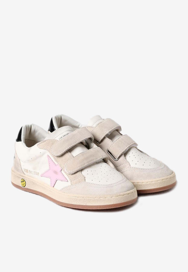 Golden Goose DB Kids Girls Ball Star Low-Top Sneakers GYF00501-F006091-82702WHITE