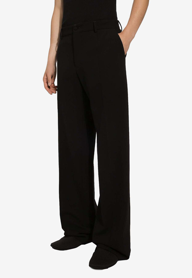 Dolce 
Gabbana Straight-Leg Tailored Wool Pants Black GYZMHT FUBFY N0000