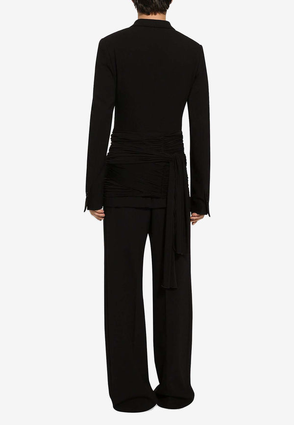 Dolce 
Gabbana Straight-Leg Tailored Wool Pants Black GYZMHT FUBFY N0000