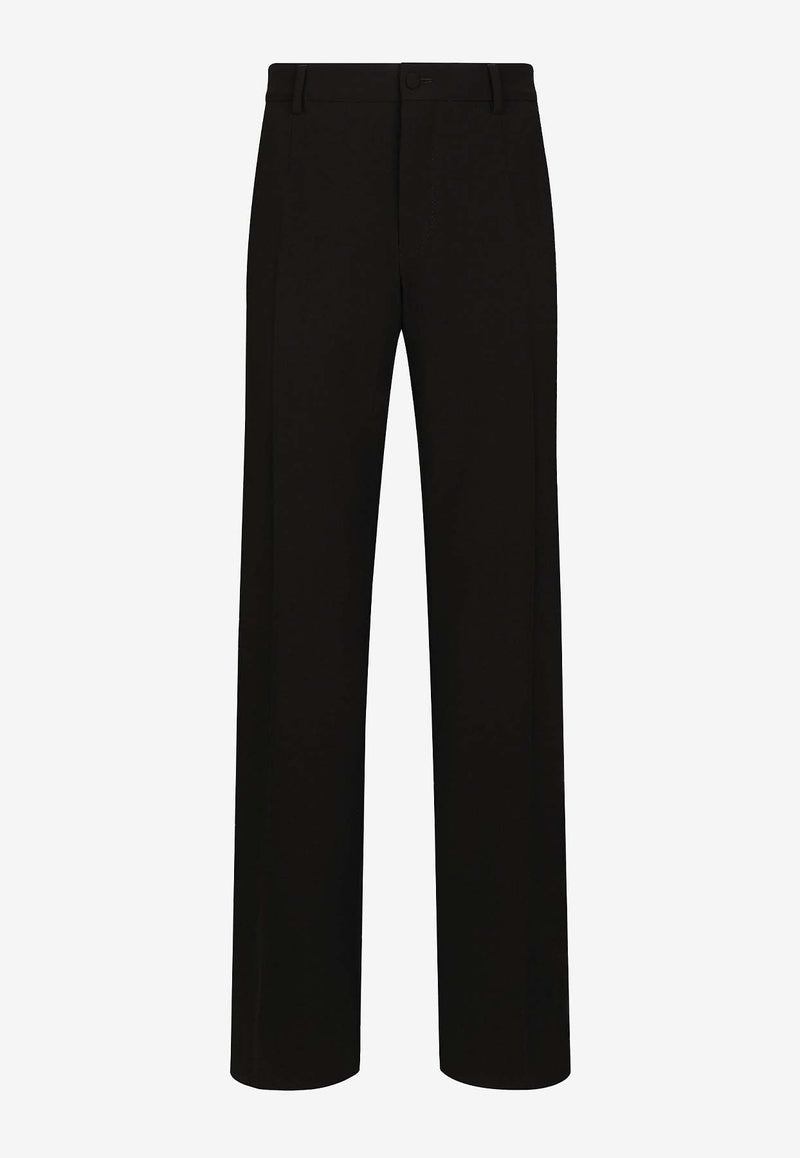 Dolce 
Gabbana Straight-Leg Tailored Wool Pants Black GYZMHT FUBFY N0000