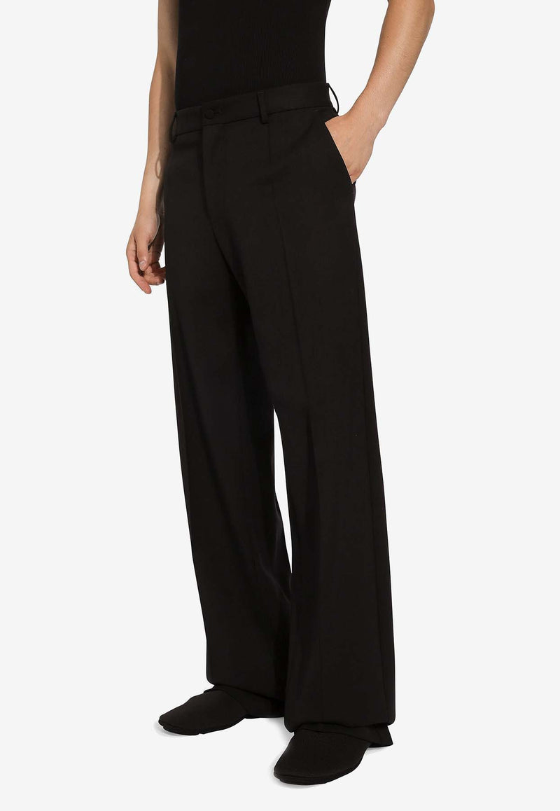 Dolce 
Gabbana Straight-Leg Tailored Wool Pants Black GYZMHT GH667 N0000