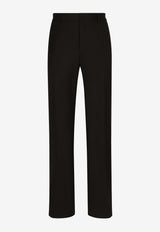 Dolce 
Gabbana Straight-Leg Tailored Wool Pants Black GYZMHT GH667 N0000