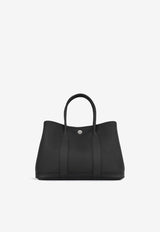 Hermès Garden Party 30 in Black Negonda Leather with Palladium Hardware