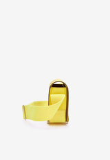 Hermès Geta Shoulder Bag in Jaune de Naples Chevre Leather with Palladium Hardware