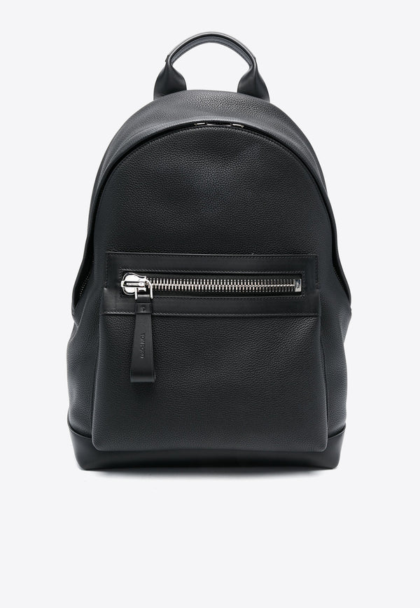 Tom Ford Grained Leather Backpack H0397-LCL213S 1N001 Black