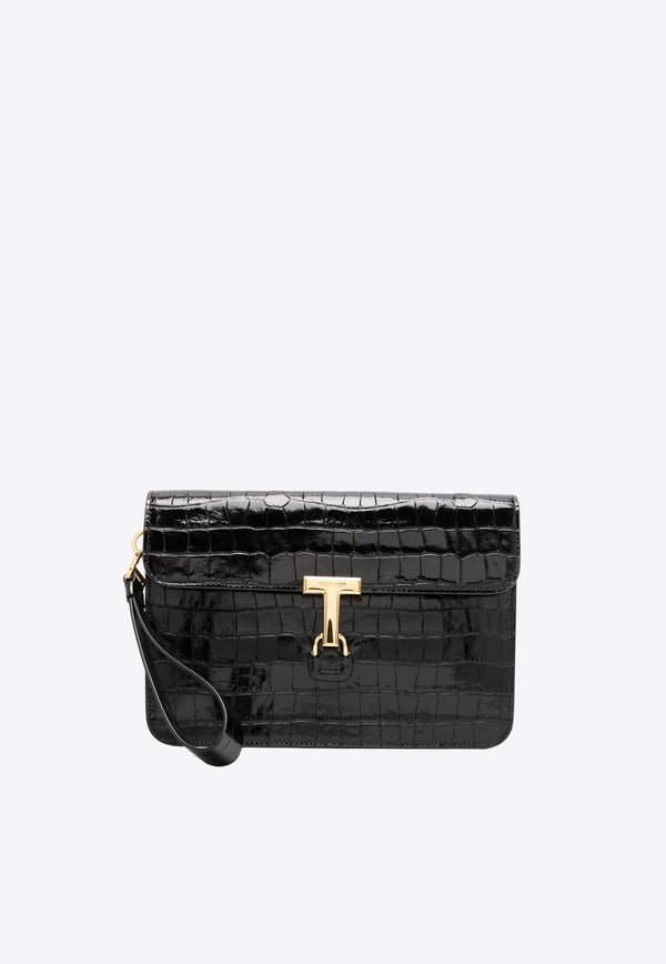 Tom Ford Croc-Embossed Calfskin Pouch H0537-LCL403X 1N001