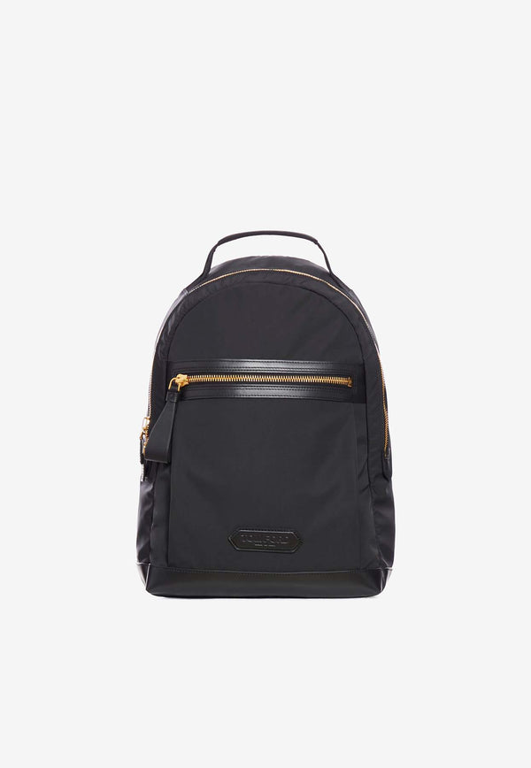 Tom Ford Logo Nylon Backpack H0636-TNY017G 1N001 Black