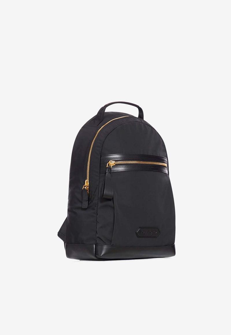 Tom Ford Logo Nylon Backpack H0636-TNY017G 1N001 Black