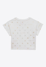 Givenchy Kids Girls All-Over 4G Logo T-shirt White H30076-ACO/O_GIV-10P