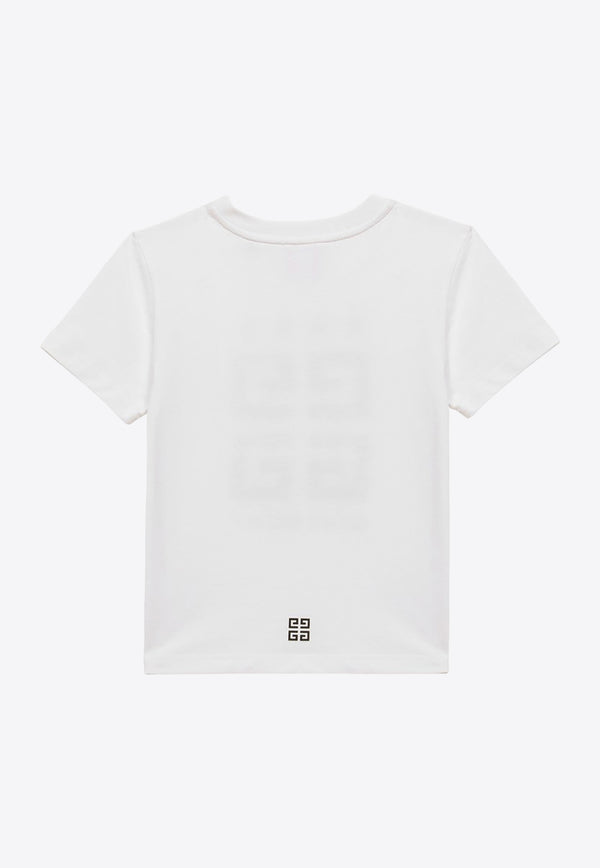 Givenchy Kids Boys 4G Stars Logo T-shirt White H30162-BCO/O_GIV-10P