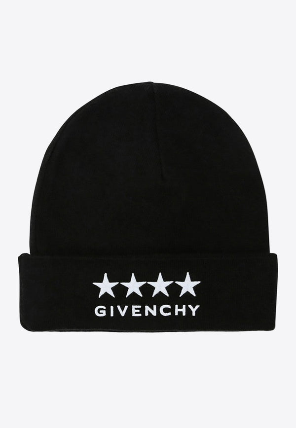 Givenchy Kids Girls Embroidered Beanie Black H30296CO/P_GIV-09B