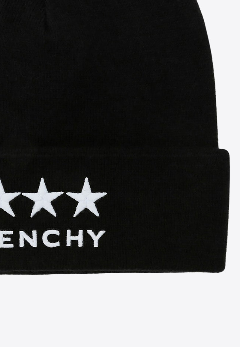 Givenchy Kids Girls Embroidered Beanie Black H30296CO/P_GIV-09B