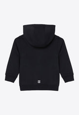 Givenchy Kids Boys Zip-Up Logo Hoodie Black H30319-BCO/P_GIV-09B