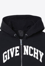 Givenchy Kids Boys Zip-Up Logo Hoodie Black H30319-BCO/P_GIV-09B