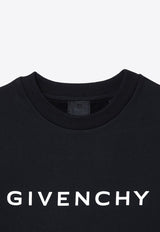 Givenchy Kids Boys Logo Print Sweatshirt Black H30324-BCO/P_GIV-09B