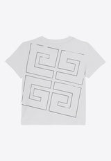 Givenchy Kids Boys 4G Monogram Crewneck T-shirt White H30355-ACO/P_GIV-10P