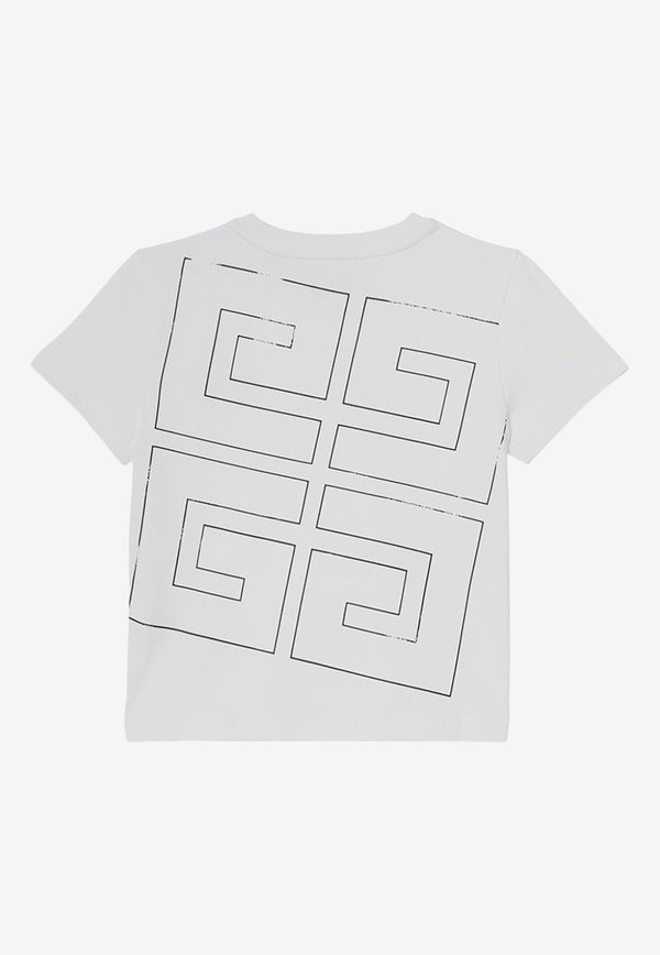 Givenchy Kids Boys 4G Monogram Crewneck T-shirt White H30355-ACO/P_GIV-10P