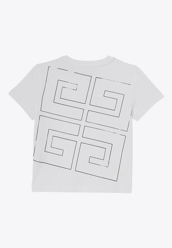 Givenchy Kids Boys 4G Monogram Crewneck T-shirt White H30355-BCO/P_GIV-10P