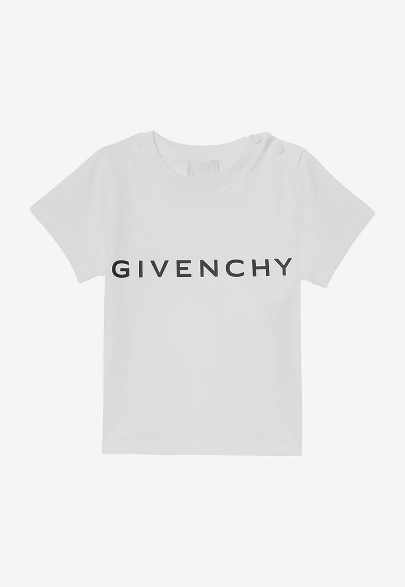 Givenchy Kids Babies Logo Print T-shirt White H30470-ACO/P_GIV-10P