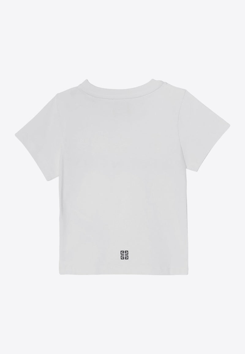 Givenchy Kids Babies Logo Print T-shirt White H30470-ACO/P_GIV-10P