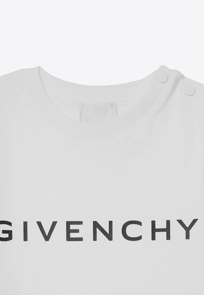 Givenchy Kids Babies Logo Print T-shirt White H30470-ACO/P_GIV-10P