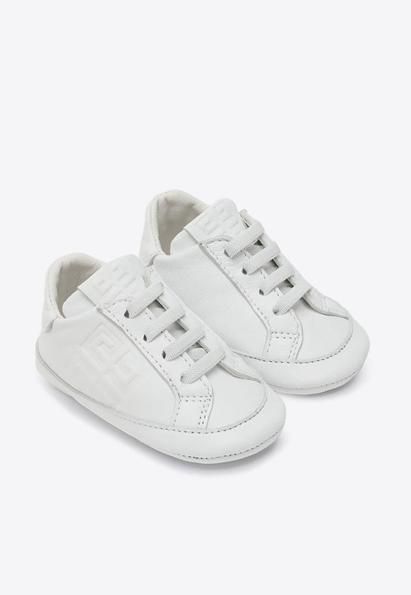 Givenchy Kids Babies 4G Monogram Low-Top Sneakers White H30523LE/P_GIV-10P