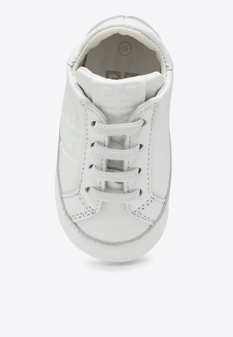 Givenchy Kids Babies 4G Monogram Low-Top Sneakers White H30523LE/P_GIV-10P