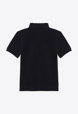 Givenchy Kids Boys Logo Embroidered Polo T-shirt Black H30555-ACO/P_GIV-09B