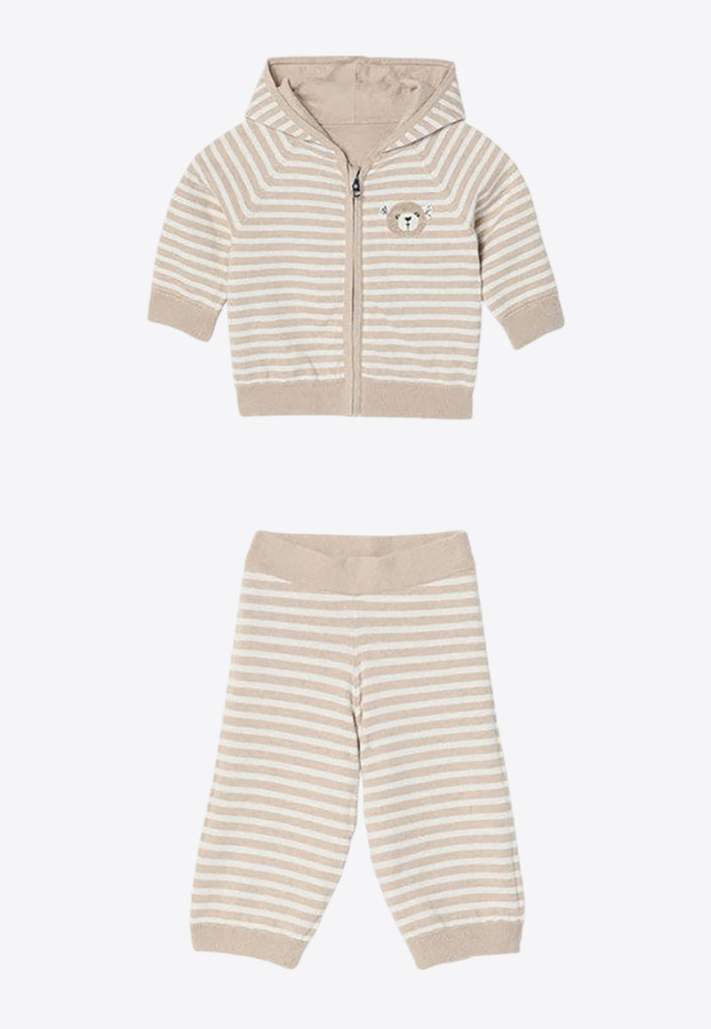 Givenchy Kids Babies 4G Reversible Sweatshirt and Pants Set Cream H30567CO/P_GIV-184