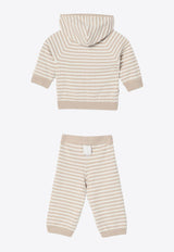 Givenchy Kids Babies 4G Reversible Sweatshirt and Pants Set Cream H30567CO/P_GIV-184