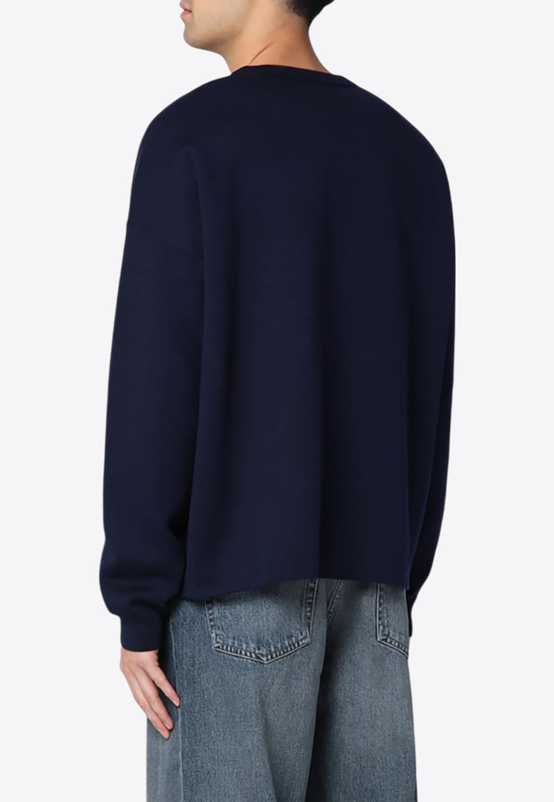 Loewe Anagram Crewneck Sweater Blue H526Y14KKICO/Q_LOEW-5110