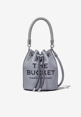 Marc Jacobs The Leather Logo Bucket Bag Gray H652L01PF22-050GREY