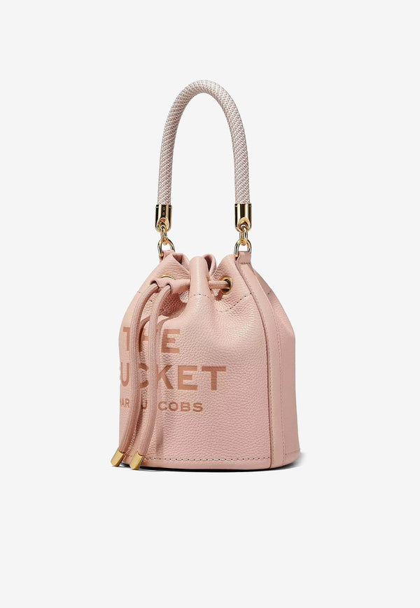 Marc Jacobs The Grained Leather Bucket Bag Pink H652L01PF22-624ROSE