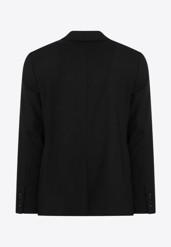 AMI PARIS Single-Breasted Wool Blazer Black HBV008WV0066/Q_AMI-001