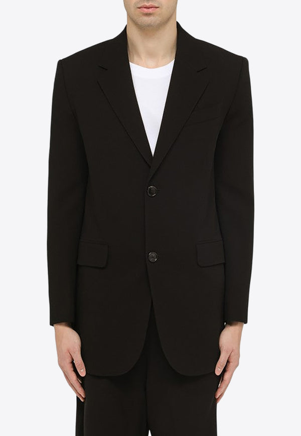 AMI PARIS Single-Breasted Wool Blazer Black HBV303WV0039/O_AMI-001