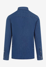 Tom Ford Long-Sleeved Denim Shirt HDS001-FMC121F24 HB659 Blue