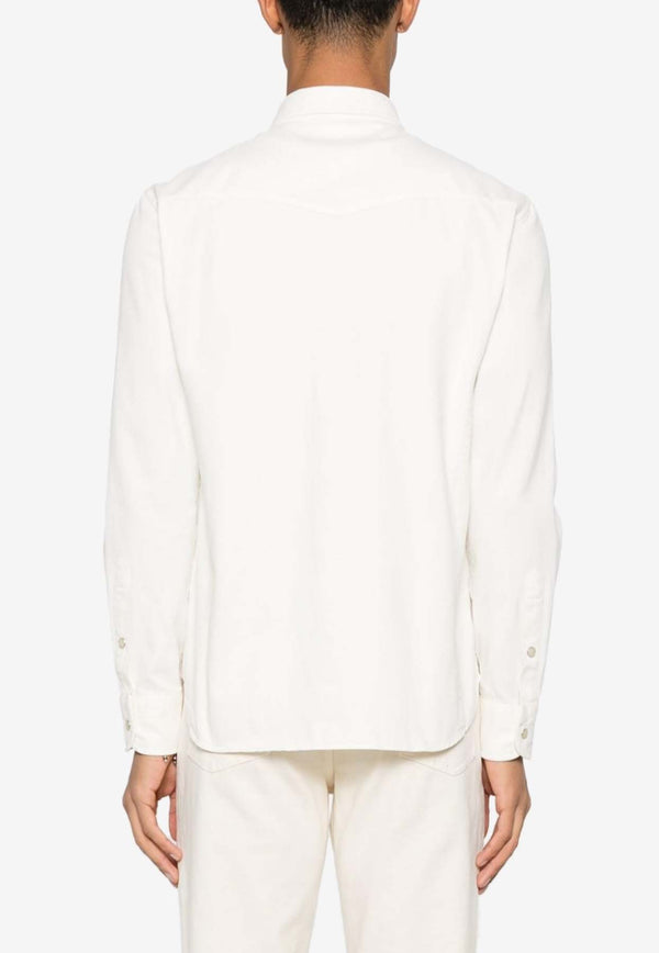 Tom Ford Long-Sleeved Western Shirt HDS001-FMC133F24 AW004 White