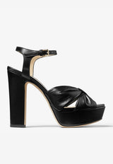 Jimmy Choo Heloise 120 Platform Sandals in Nappa Leather HELOISE 120 NAP BLACK