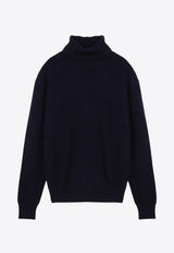 AMI PARIS Cashmere Turtleneck Sweater Blue HKS457005/P_AMI-4011