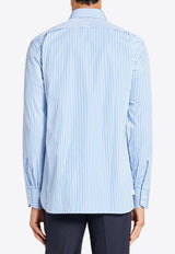 Tom Ford Striped Long-Sleeved Shirt HLBC01-CGP66 XAW2B Blue