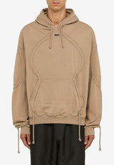 Bluemarble Hoodie with Perforated Details HO12FL03B23BEI/N_BLUEM-BEIGE