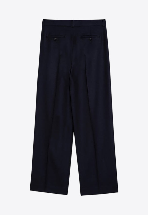 Loewe Straight-Leg Wool Pants Blue HSM1Y04W64WO/P_LOEW-8511