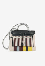 Hermès Herbag Zip 31 in Rayures D
equipage Ecru and Black Hunter with Palladium Hardware