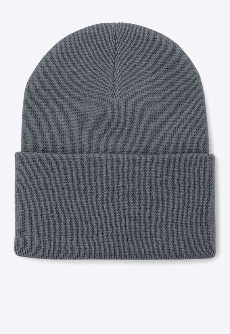 Carhartt Wip Logo Patch Ribbed Beanie Gray I020222PL/P_CARH-191XX